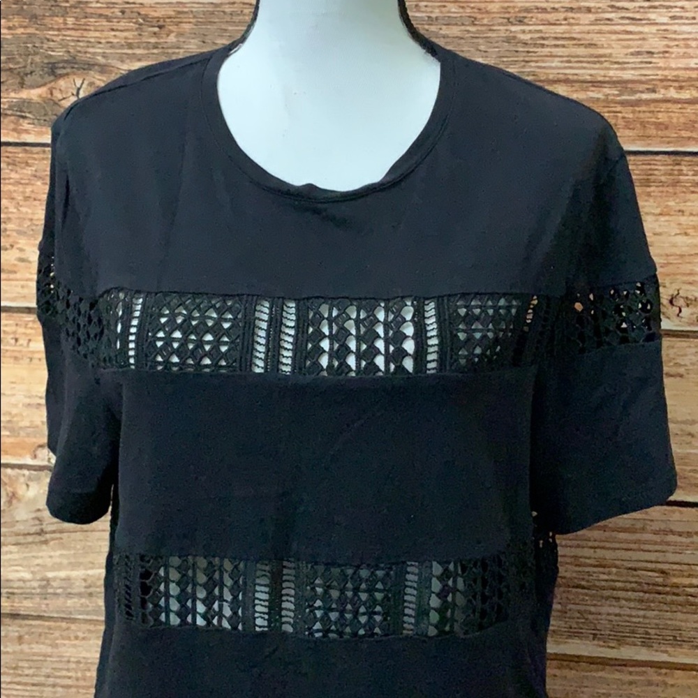 Faletics} Zarina Black Crochet Cut Out … - Picture 5 of 7